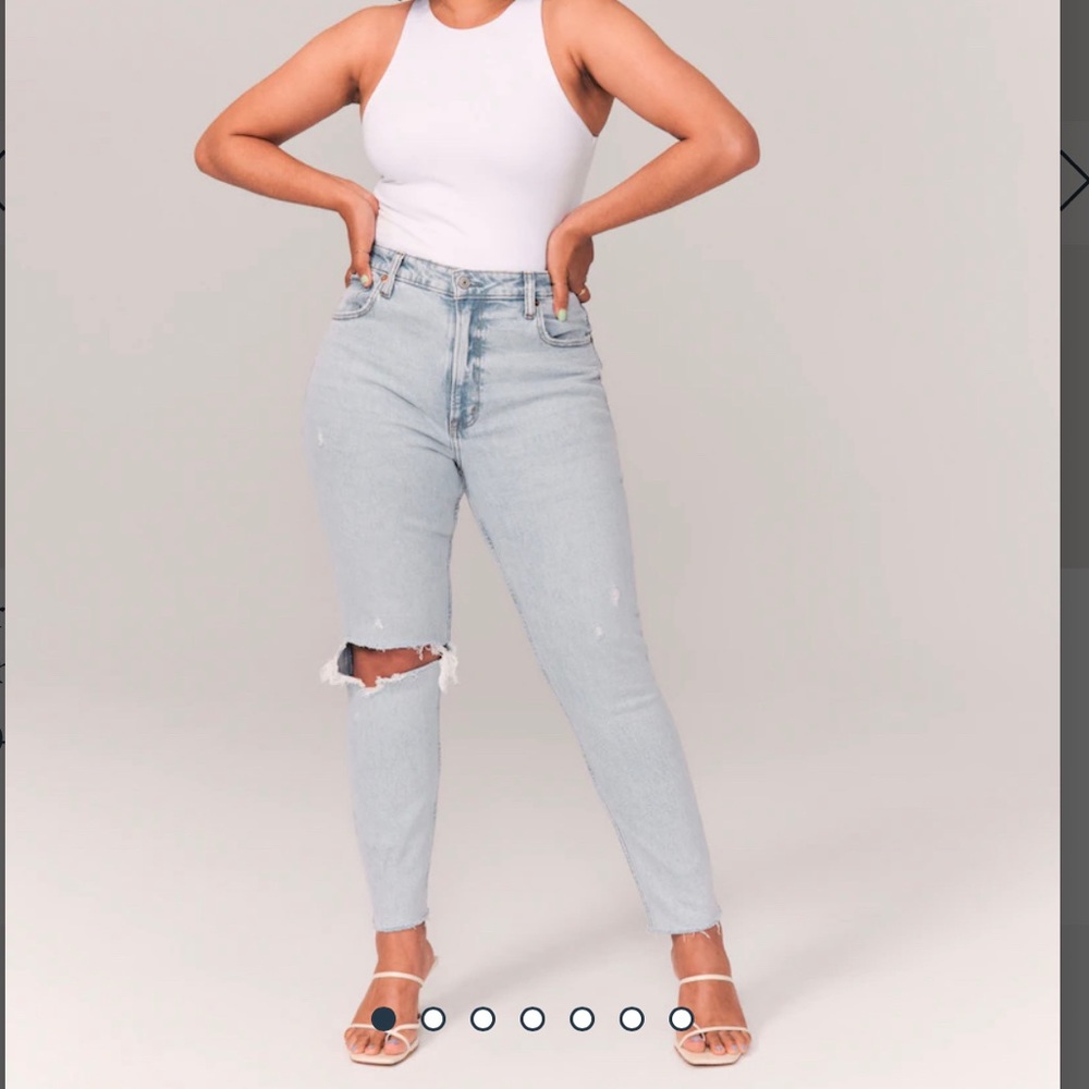 NWT Abercrombie Curve Love High Rise Skinny Jeans